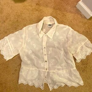 Sheer Johnny Was short sleeve top